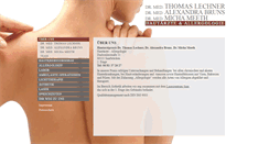 Desktop Screenshot of hautarzt-drlechner.de